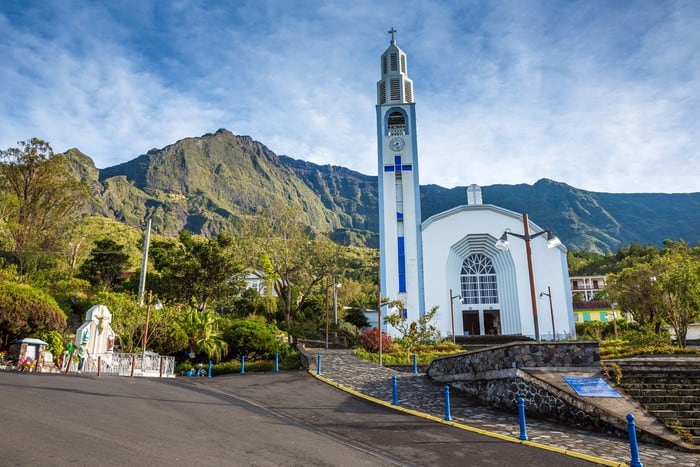 Eglise à l'Île de La Réunion ville de Cilaos